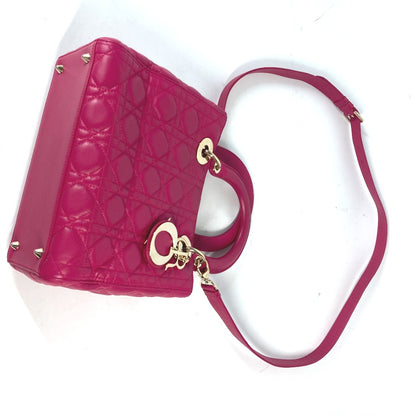 Dior Handbag lambskin pink Crossbody Lady Dior