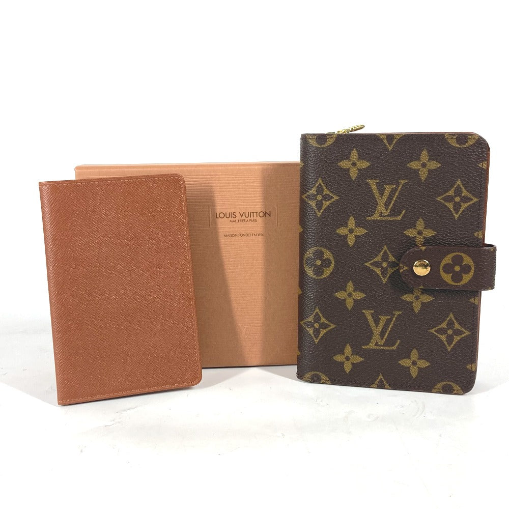 LOUIS VUITTON Folded wallet M61207 Monogram canvas Brown Monogram Porto Papie Zip