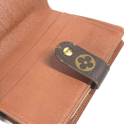 LOUIS VUITTON Folded wallet M61207 Monogram canvas Brown Monogram Porto Papie Zip