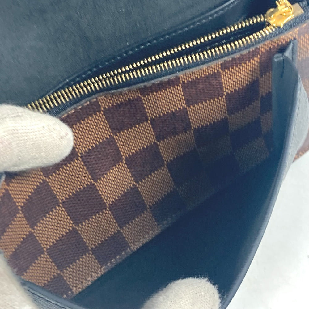 LOUIS VUITTON Long Wallet Purse N60221 Damier canvas Brown Damier Portefeuille・VavinChain