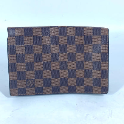 LOUIS VUITTON Long Wallet Purse N60221 Damier canvas Brown Damier Portefeuille・VavinChain