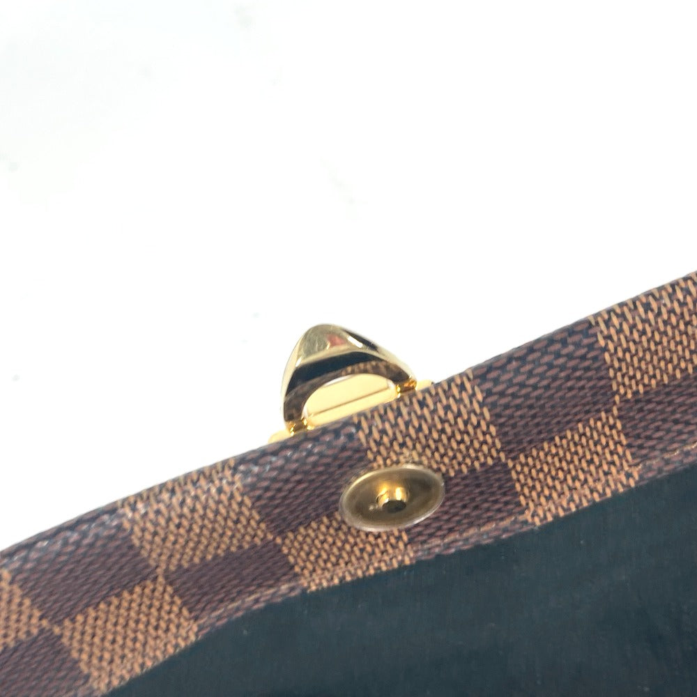 LOUIS VUITTON Long Wallet Purse N60221 Damier canvas Brown Damier Portefeuille・VavinChain