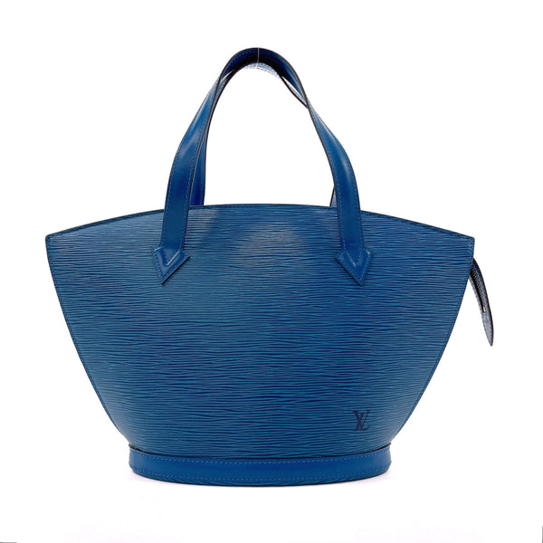 LOUIS VUITTON Handbag Sun jack Epi Leather M52275 blue Women Used Authentic