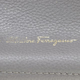 Salvatore Ferragamo Tote Bag Amy leather 21F216 gray Women Used Authentic