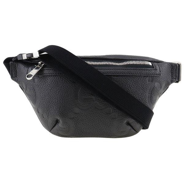 GUCCI body bag Jumbo GG leather 658582 black unisex(Unisex) Used Authentic