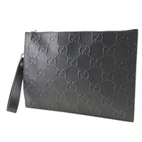 GUCCI Clutch bag GG emboss leather 625569 mens Used Authentic