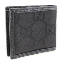 GUCCI Bifold Wallet off the grit canvas 625574 black mens Used Authentic