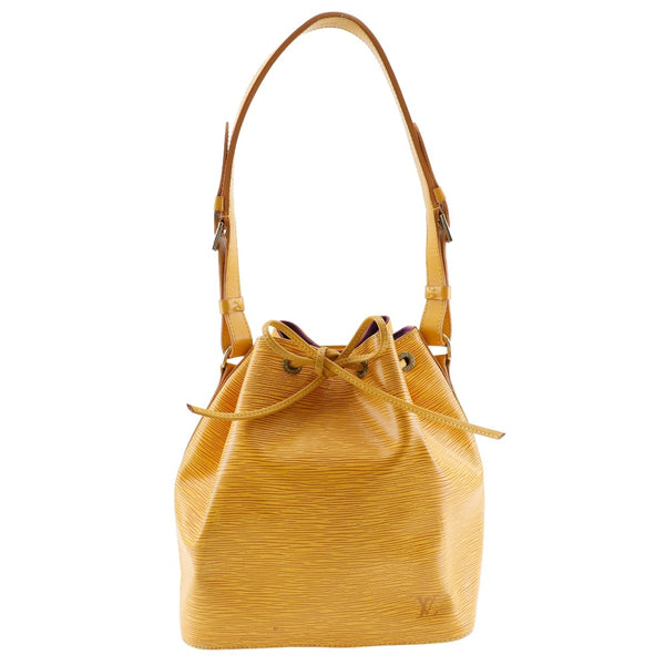 LOUIS VUITTON Shoulder Bag Noe Epi Leather M44009 yellow Women Used Authentic