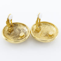 CHANEL Earring COCO Mark Plated Gold gold Women Used Authentic