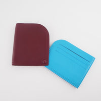 BOTTEGAVENETA Card Case leather Red unisex(Unisex) Used Authentic