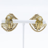 CHANEL Earring Matrasse Plated Gold gold Women Used Authentic