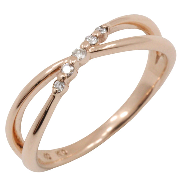 4℃ Ring K10 Pink Gold gold Women Used Authentic