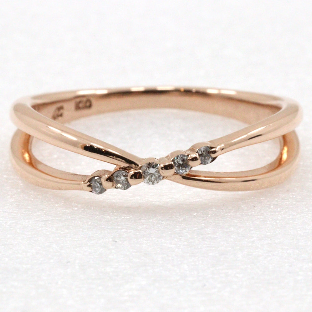 4℃ Ring K10 Pink Gold gold Women Used Authentic