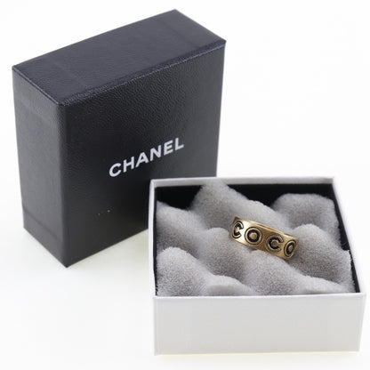 CHANEL Ring A17354 Plated Gold gold Coco logo Women Used Authentic