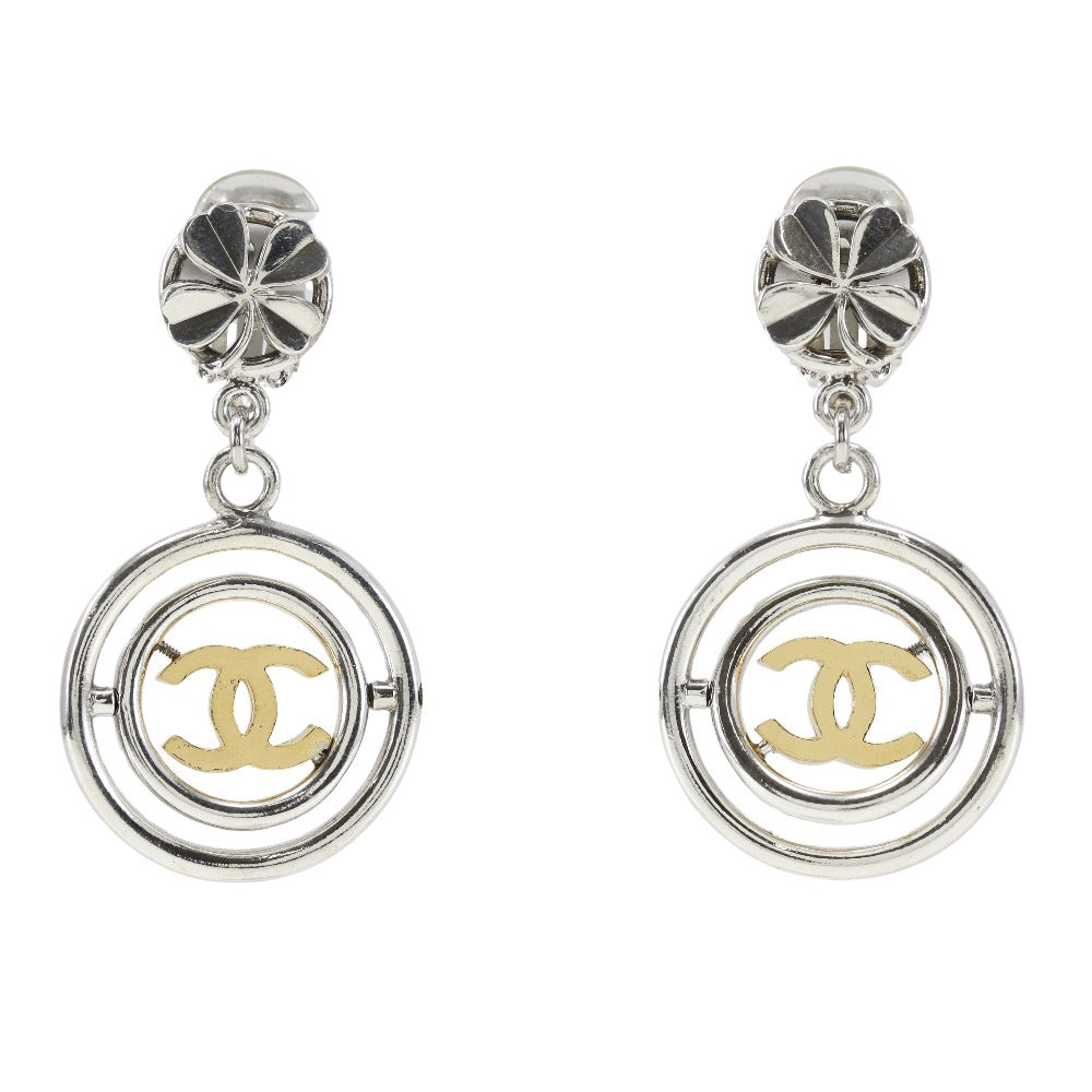 CHANEL Earring A06833X01060 metallic Silver Women Used Authentic