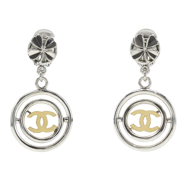 CHANEL Earring metallic A06833X01060 Women Used Authentic