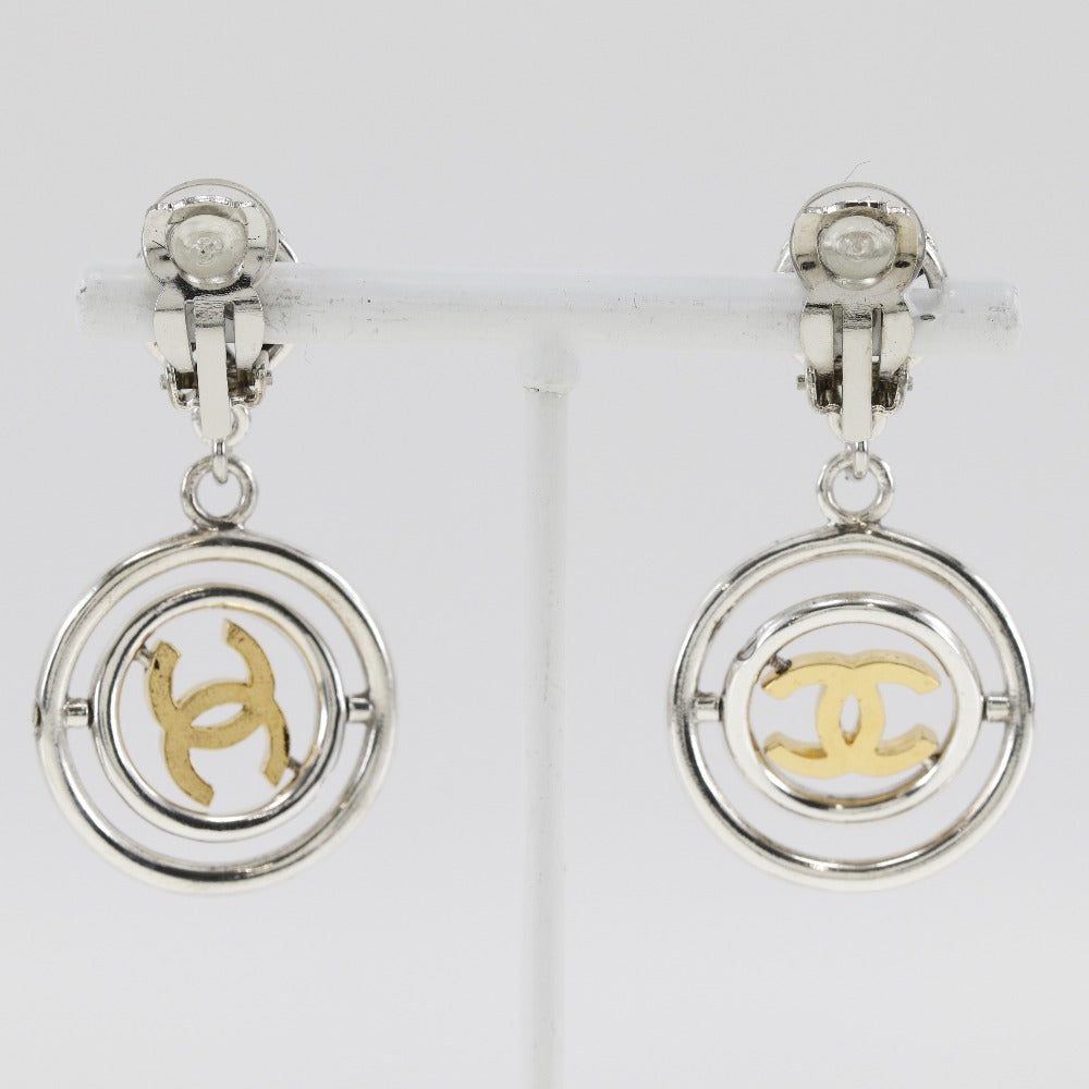 CHANEL Earring A06833X01060 metallic Silver Women Used Authentic