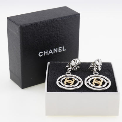 CHANEL Earring A06833X01060 metallic Silver Women Used Authentic