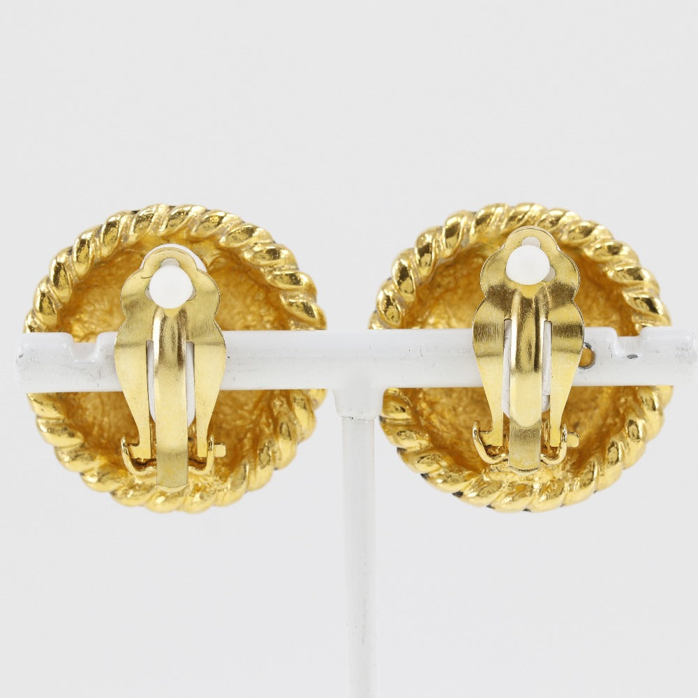 CHANEL Earring Plated Gold gold vintage COCO Mark Women Used Authentic