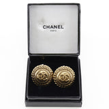 CHANEL Earring vintage COCO Mark Plated Gold Women Used Authentic