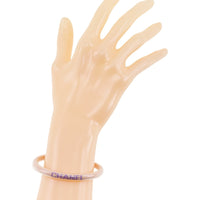 CHANEL bracelet Sports line logo tube Plastics, Cotton A14517 pink Women Used Authentic