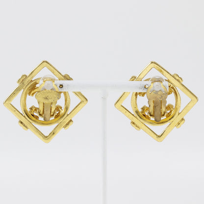 CHANEL Earring Plated Gold gold Women Used Authentic