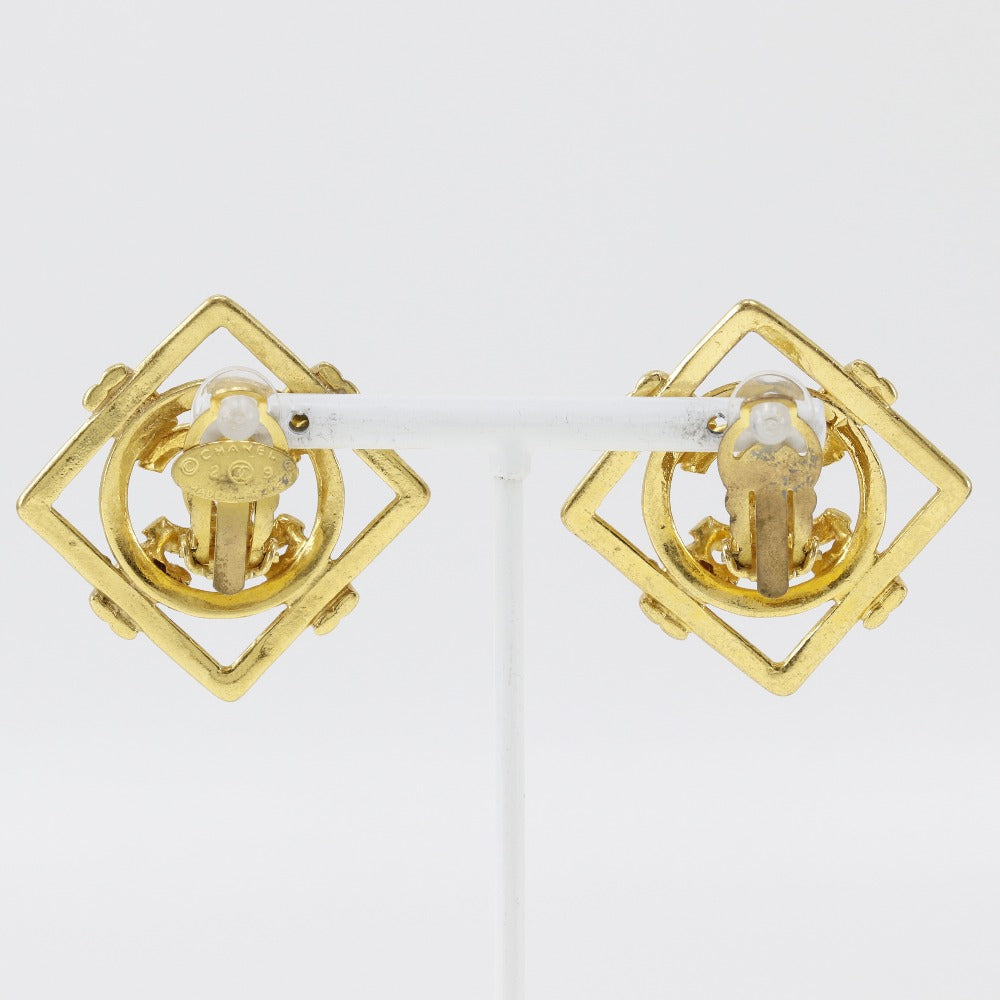 CHANEL Earring Plated Gold gold Women Used Authentic