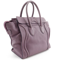CELINE Handbag Luggage micro Calfskin purple Women Used Authentic