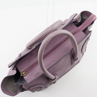 CELINE Handbag Luggage micro Calfskin purple Women Used Authentic