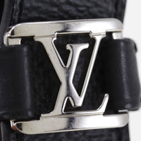 LOUIS VUITTON key ring Bag charm Key ring Dragonne Damier Grafitto Canvas M62706 black mens Used Authentic