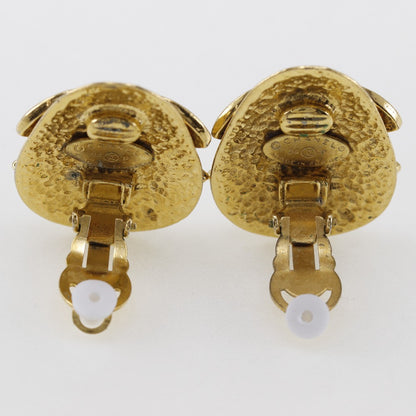 CHANEL Earring Plated Gold gold vintage COCO Mark Women Used Authentic