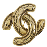 CHANEL Brooch Matrasse COCO Mark Plated Gold gold Women Used Authentic