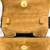 Salvatore Ferragamo Handbag Vala Suede BC213104 Brown Women Used Authentic