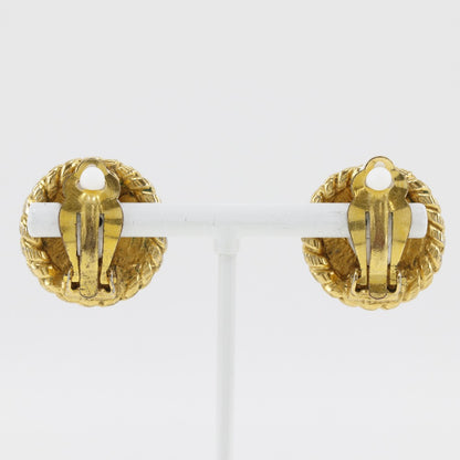 CHANEL Earring Plated Gold gold Women Used Authentic