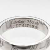 CARTIER Ring happy Birthday K18 white gold Silver Women Used Authentic