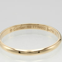 CARTIER Ring 1895 wedding K18 yellow gold gold mens Used Authentic