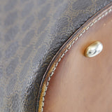 CELINE Handbag Macadam PVC Brown Women Used Authentic