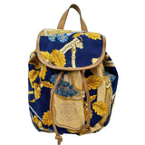 LOEWE Backpack canvas yellow Women Used Authentic