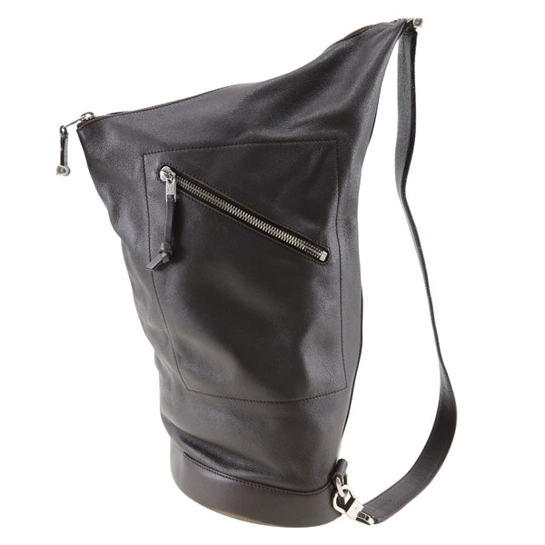 LOEWE Shoulder Bag One Shoulder Bag leather Brown Women Used Authentic