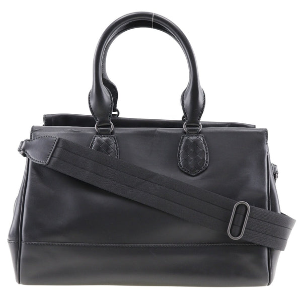 BOTTEGAVENETA Handbag 2WAYShoulder Calfskin black Women Used Authentic