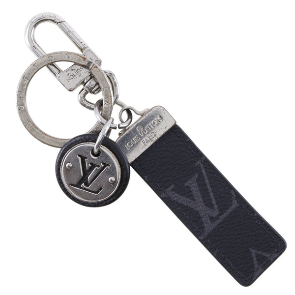 LOUIS VUITTON key ring Bag charm Key ring Portocre Neo LV Club Metal, Leather M80237 black mens Used Authentic