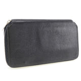 CARTIER Long Wallet Purse leather black unisex(Unisex) Used Authentic