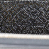 CARTIER Long Wallet Purse leather black unisex(Unisex) Used Authentic