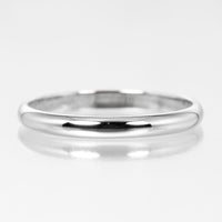 CARTIER Ring 1895 wedding Pt950Platinum Silver mens Used Authentic