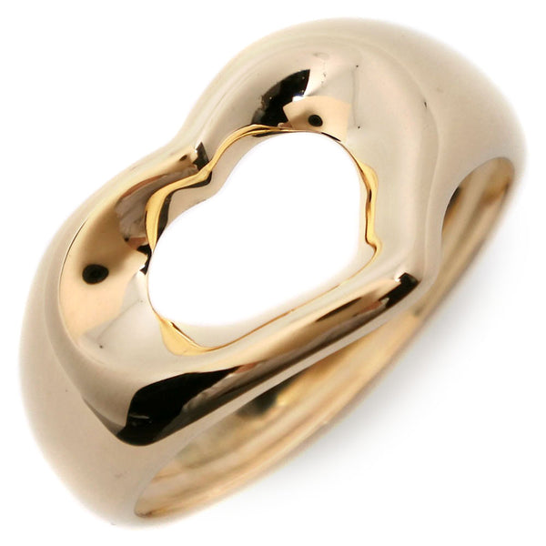 TIFFANY&Co. Ring Elsa Peretti Open heart K18 yellow gold gold Women Used Authentic
