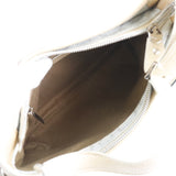 Salvatore Ferragamo Shoulder Bag Gancini one belt PVC, Leather AU21 7473 White Women Used Authentic