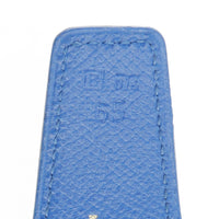 Hermes Belt Reversible Constance H Belt 65 Epsom, Box Falf Black / Blue Femmes utilisées authentiques