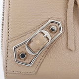 BALENCIAGA Long Wallet Purse Classic continental zip Goatskin 390187 beige Women Used Authentic