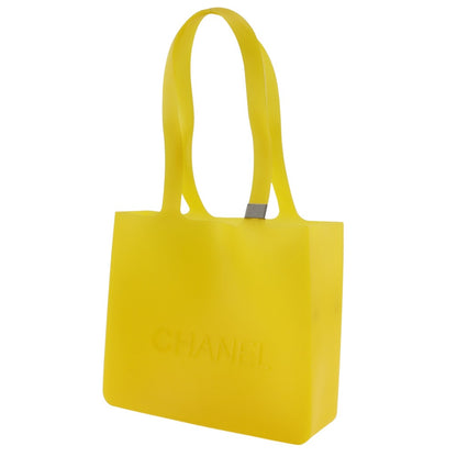 CHANEL Tote Bag rubber yellow Women Used Authentic