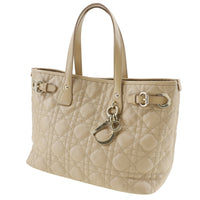 Christian Dior Handbag leather 01-BO-0171 beige Women Used Authentic